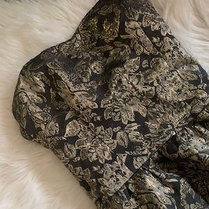 Floral Embroidered Strapless Dress